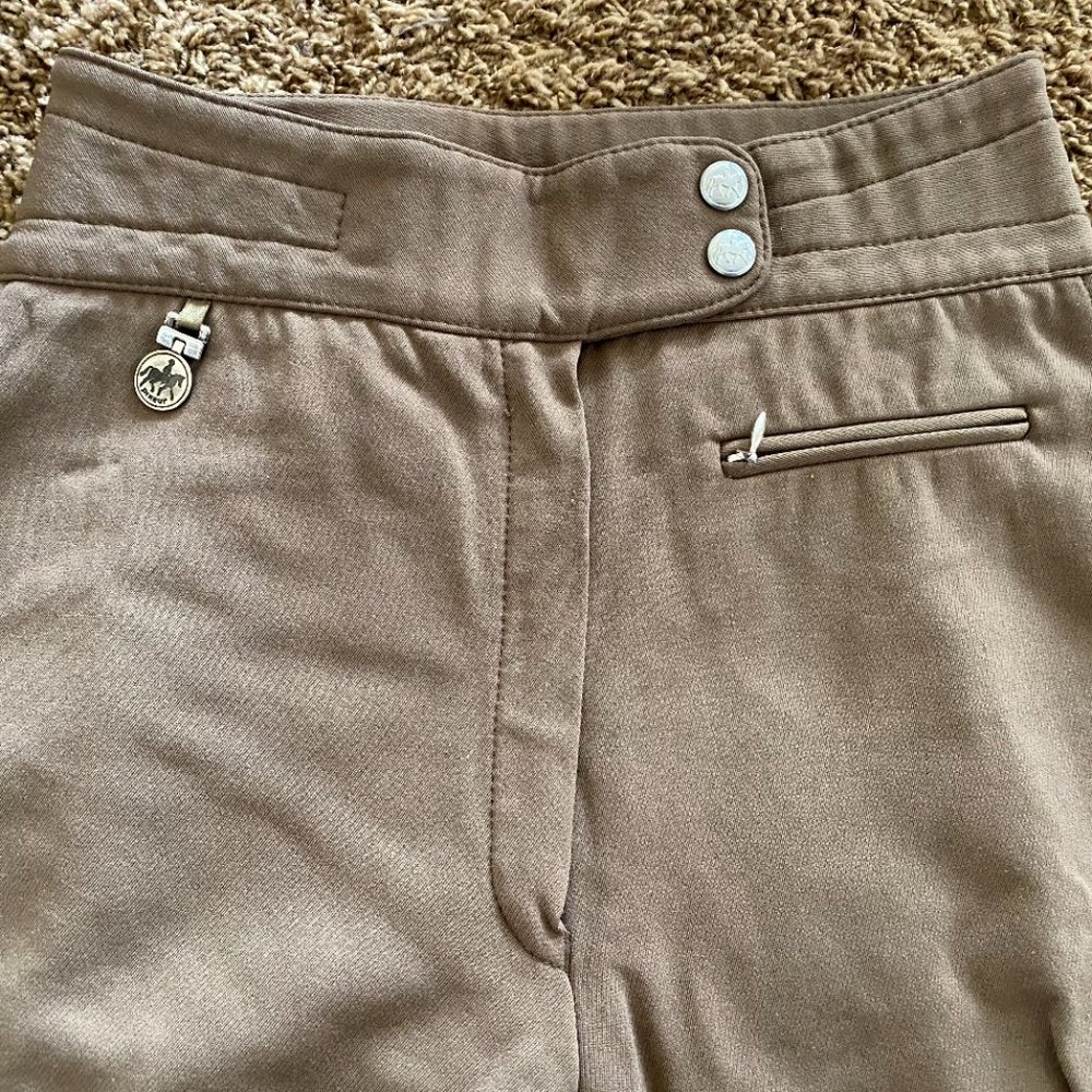 Pikeur Full Seat Breeches Vintage size 28L, Dark Khaki / Light Brown